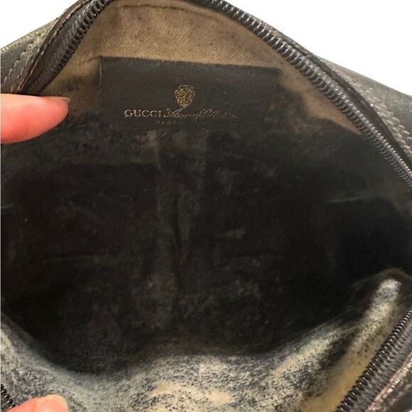 Gucci Cream and Navy Ophidia Crossbody Bag with Iconic Style - Picture 8 of 14